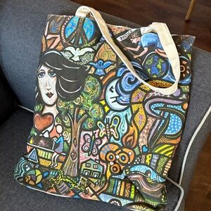 True Religion Multicolor Artistic Tote